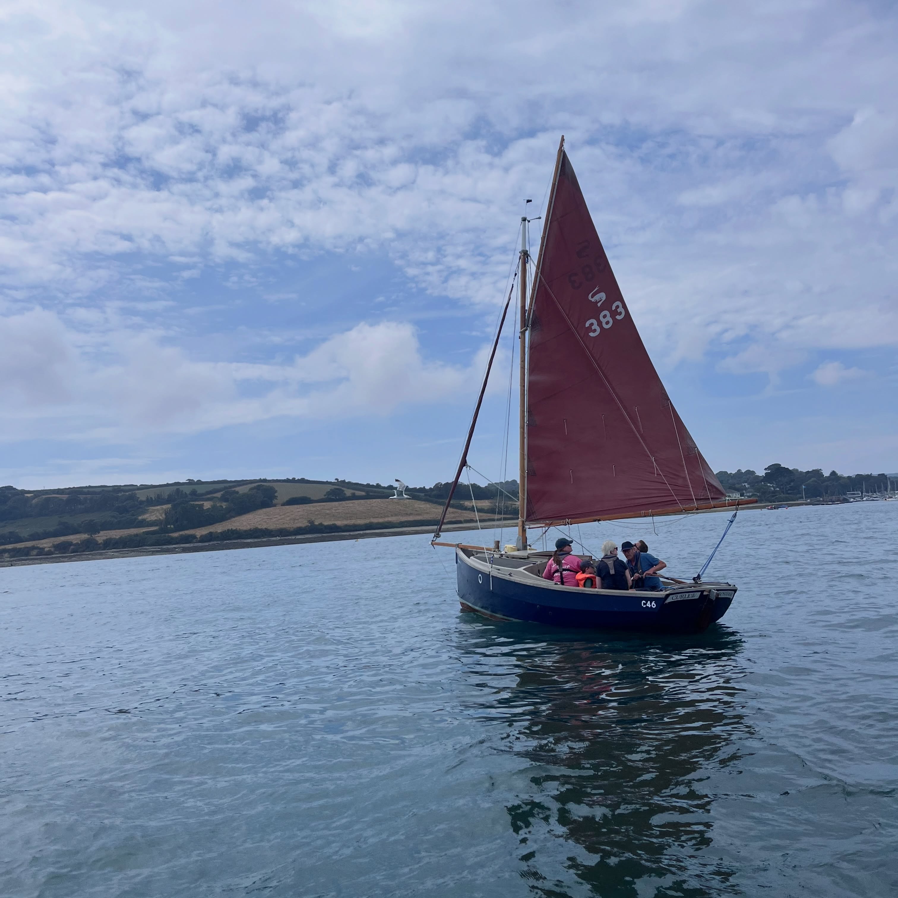 Sail away with the people you love. Our Cornish shrimpers are perfect for family sail days.